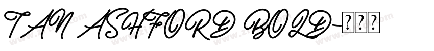 TAN ASHFORD BOLD字体转换